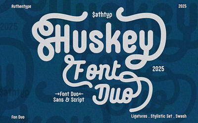 Huskey Script Font