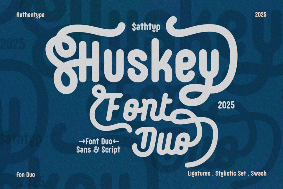 Huskey Script Font