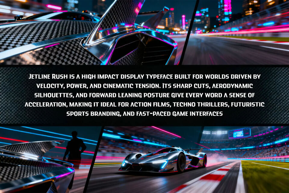Jetline Rush Font