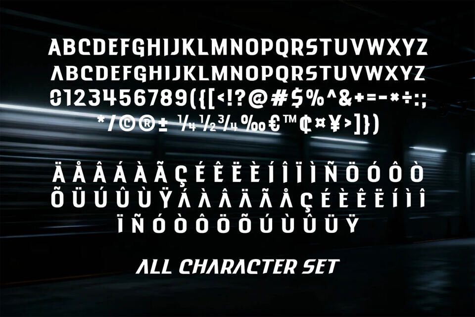 Jetline Rush Font