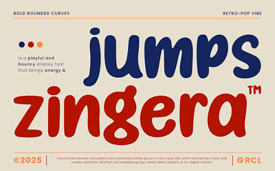 Jump Zingera Font