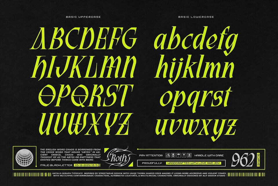 Katalis Seraph Font
