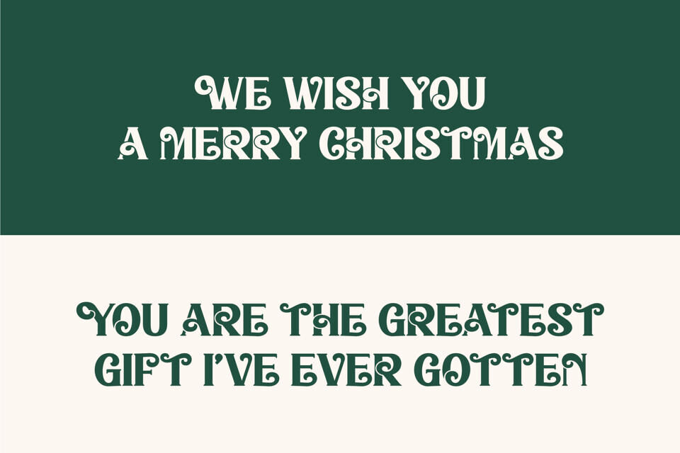 Luminous Christmas Font