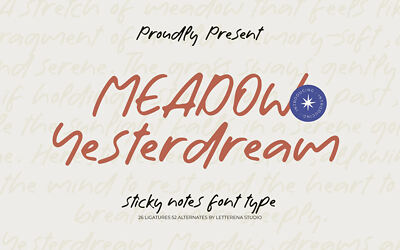 Meadow Yesterdream Font