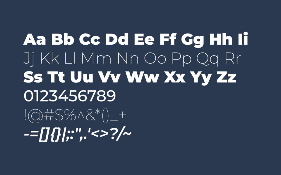 Montserrat Font Family