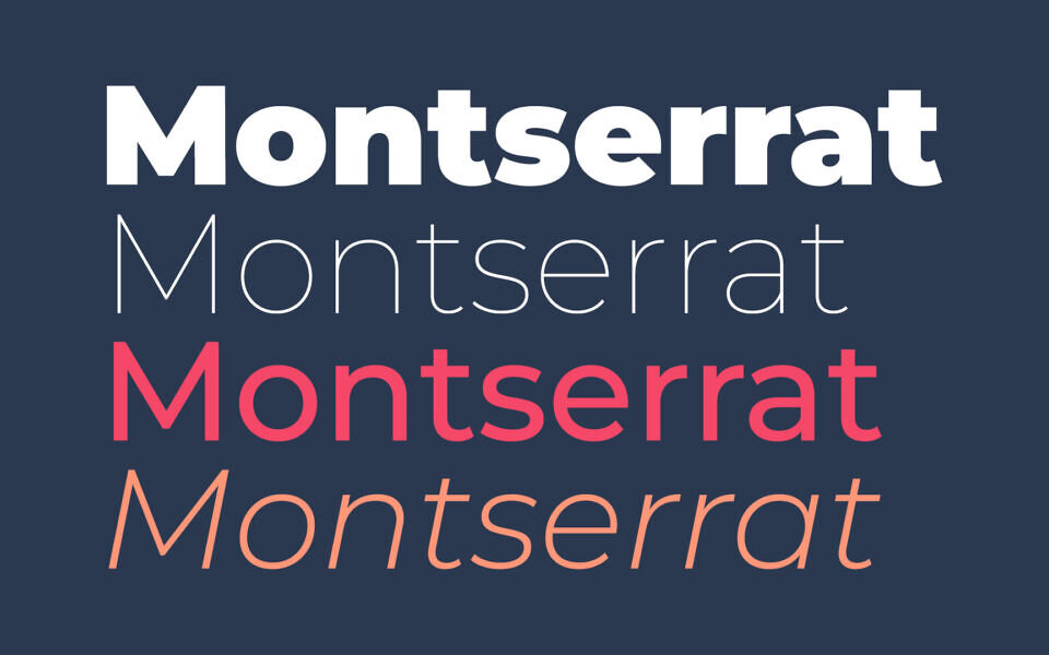 Montserrat Font Family