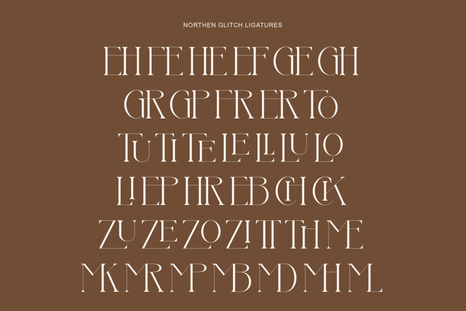 Northen Glitch Font