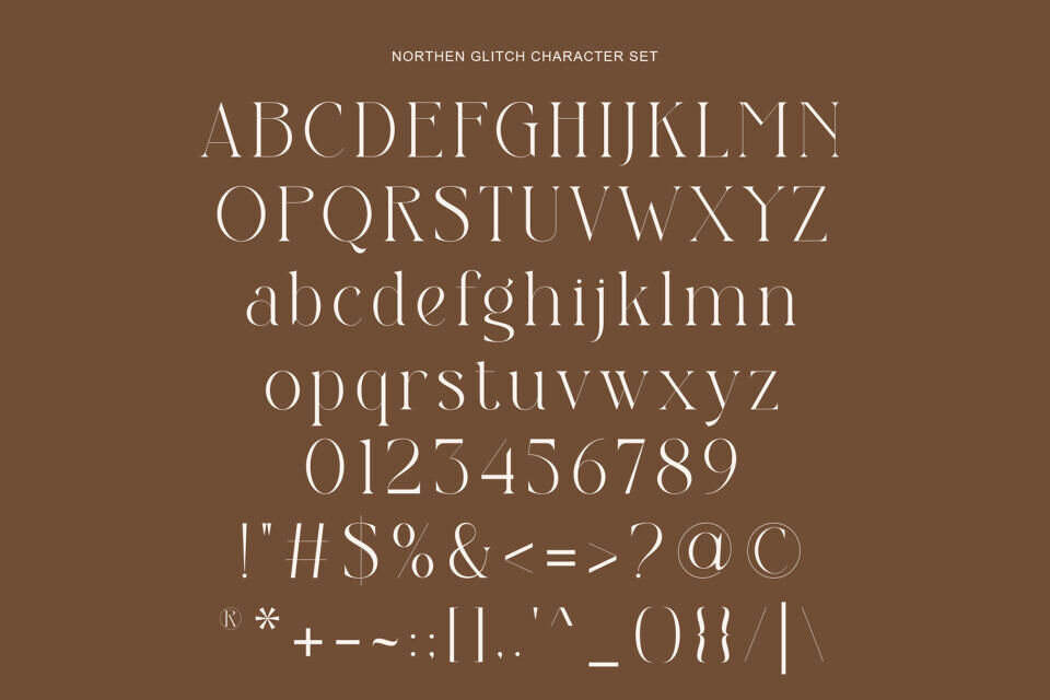 Northen Glitch Font