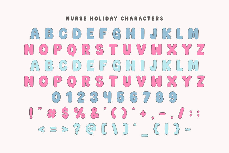 Nurse Holiday Font
