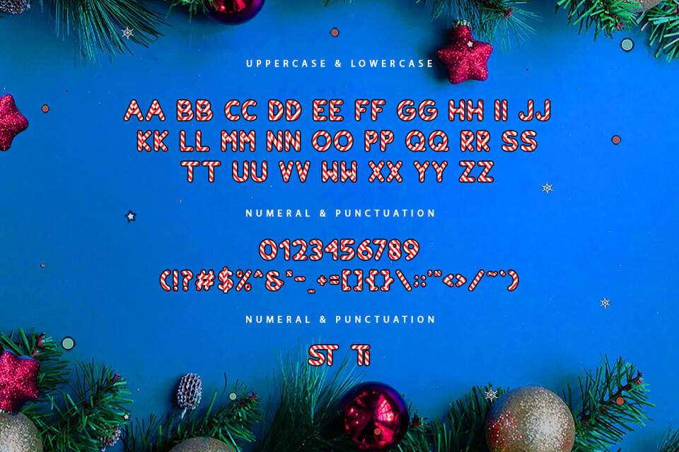 Stick Christmas Font