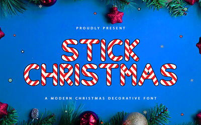 Stick Christmas Font