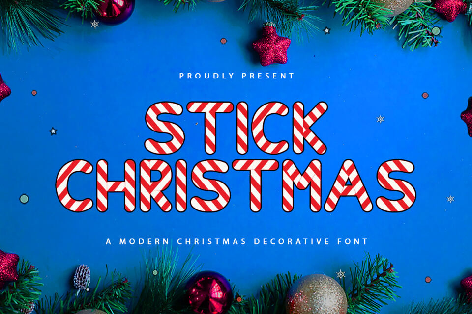 Stick Christmas Font