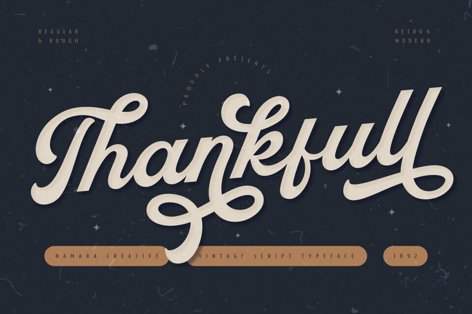 Thankfull Script Font