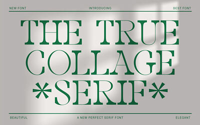 The True Collage Font