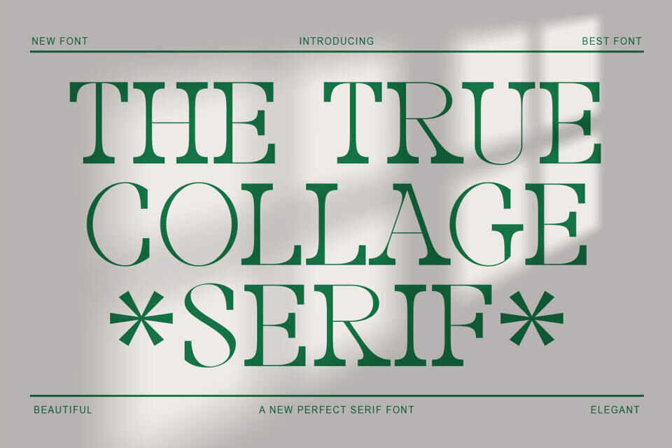 The True Collage Font