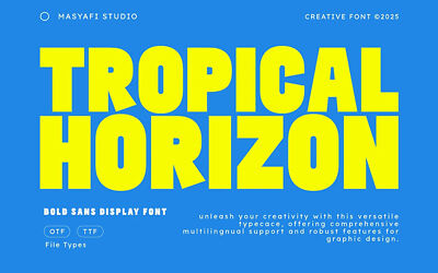 Tropical Horizon Font