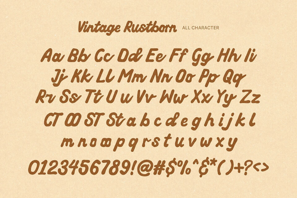Vintage Rustborn Font