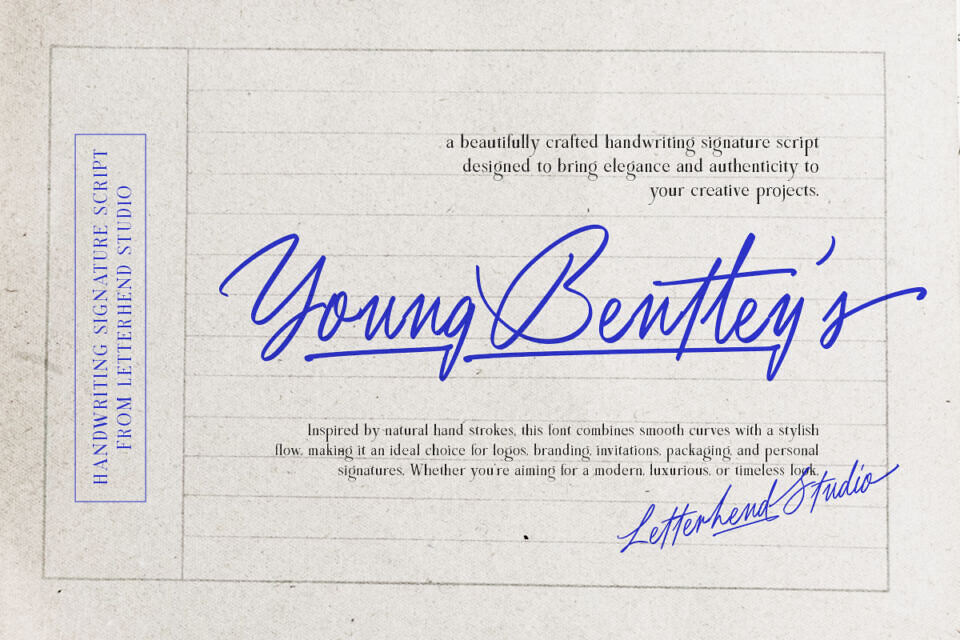 Young Bentley Font