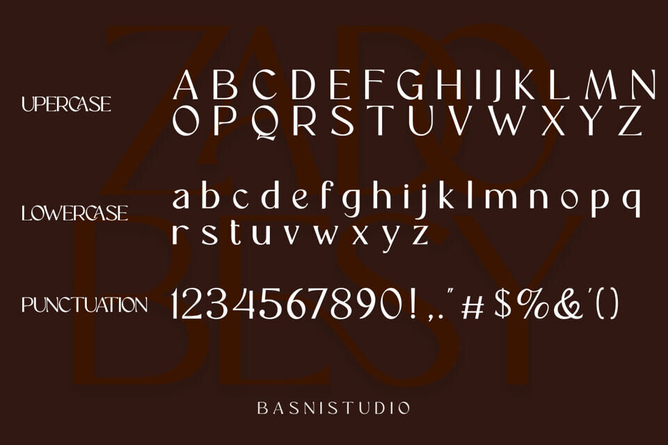 Zadobesy Font
