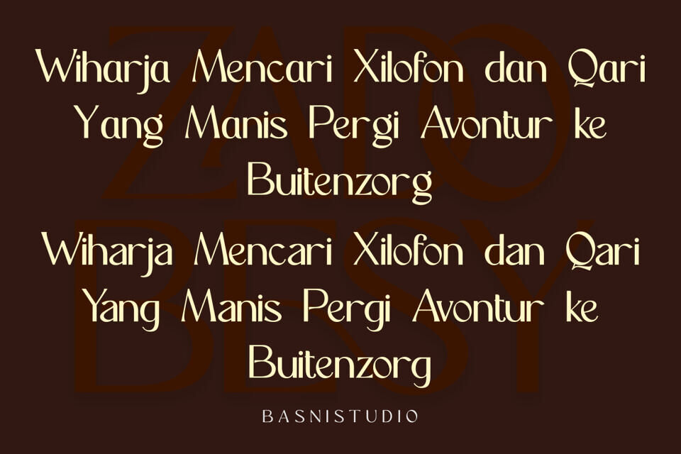 Zadobesy Font