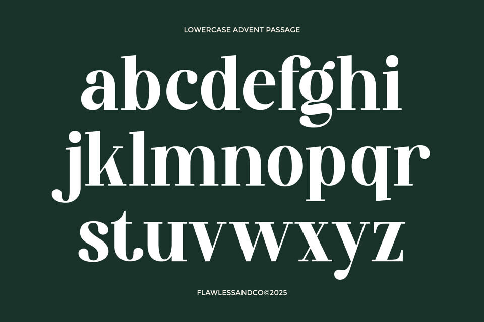 Advent Passage Font