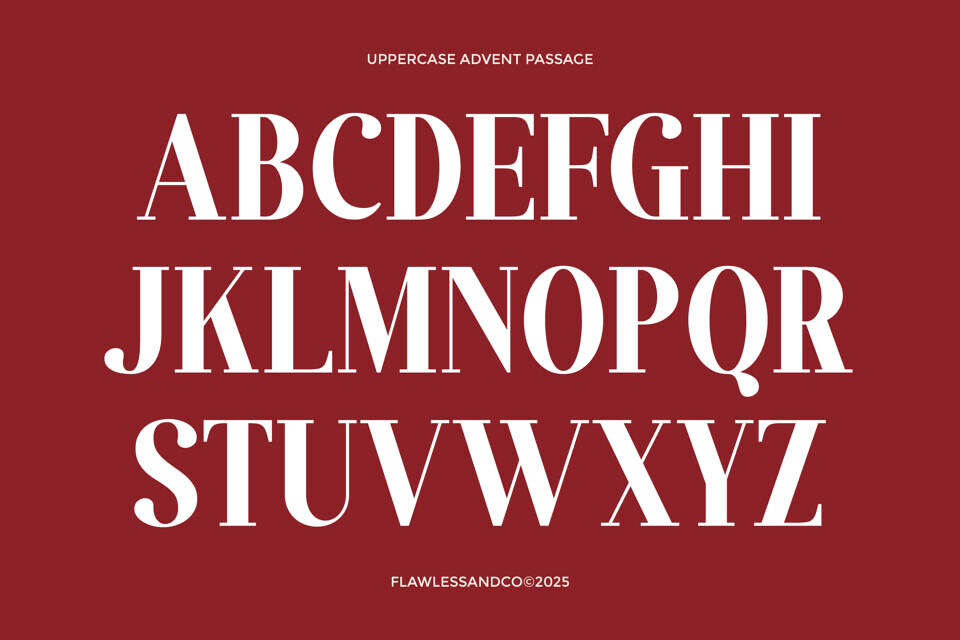Advent Passage Font