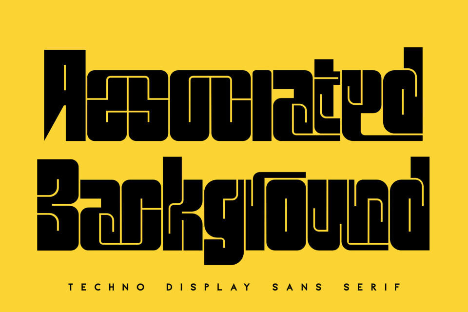 Associated Background Font