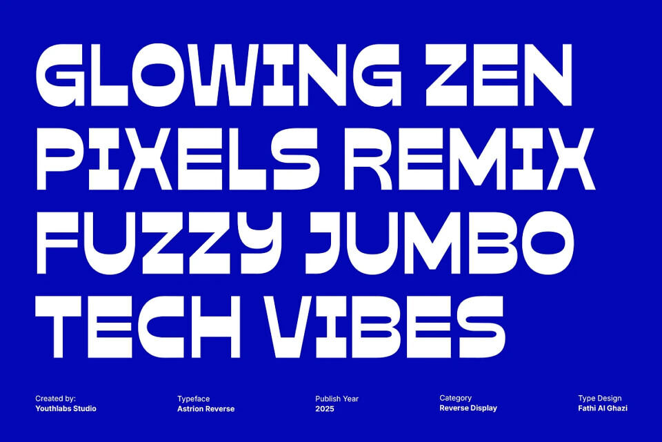 Astrion Reverse Font