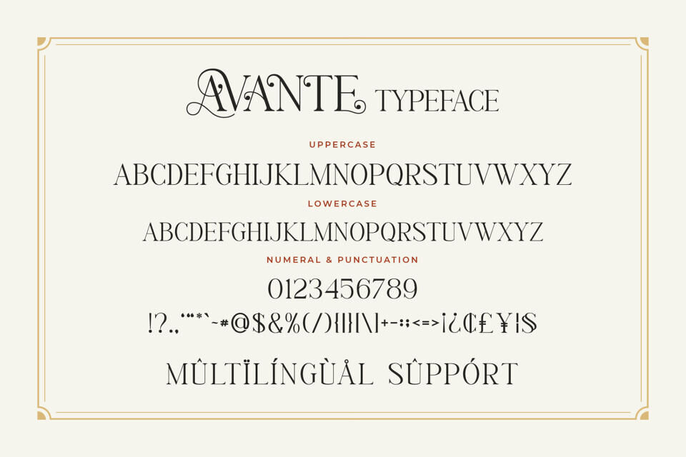 Avante Font