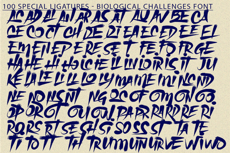 Biological Challenges Font