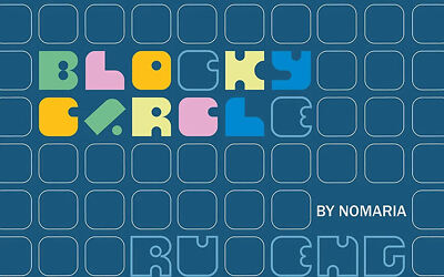 Blocky Circle Font