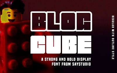 Blog Cube Font