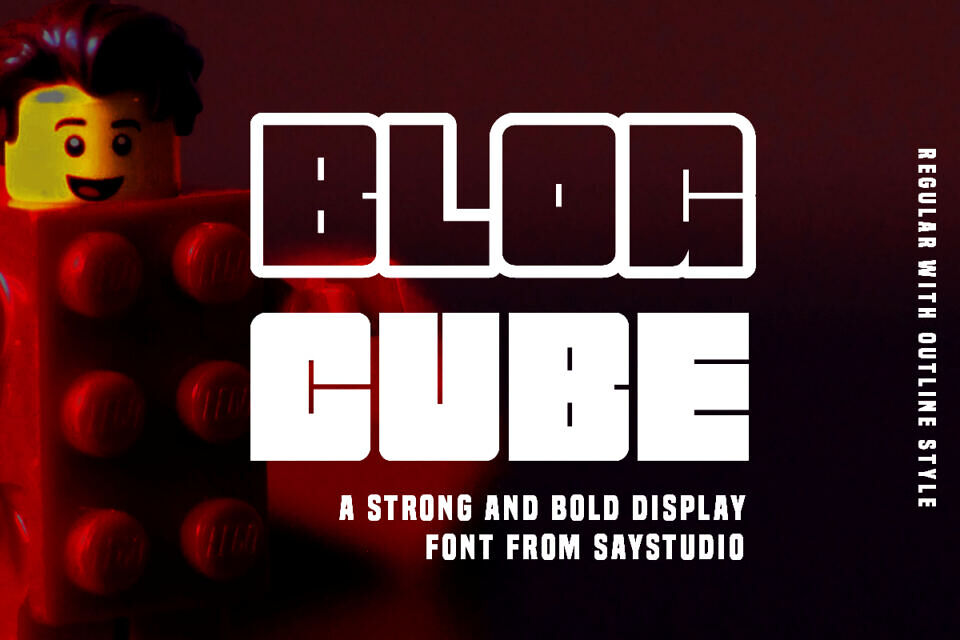 Blog Cube Font