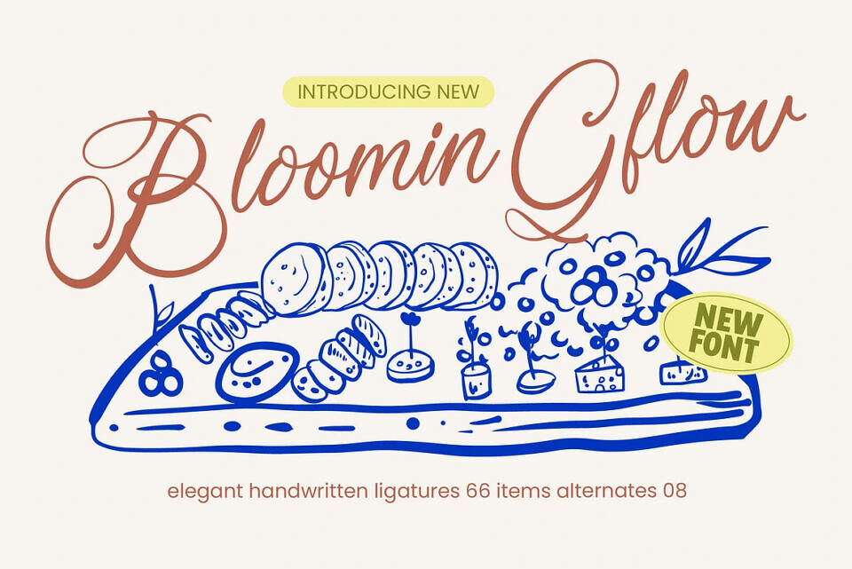 Bloomin Gflow Font