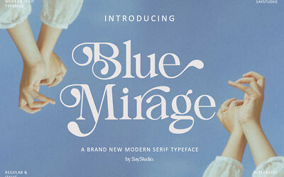 Blue Mirage Font