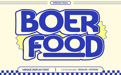 Boer Food Font