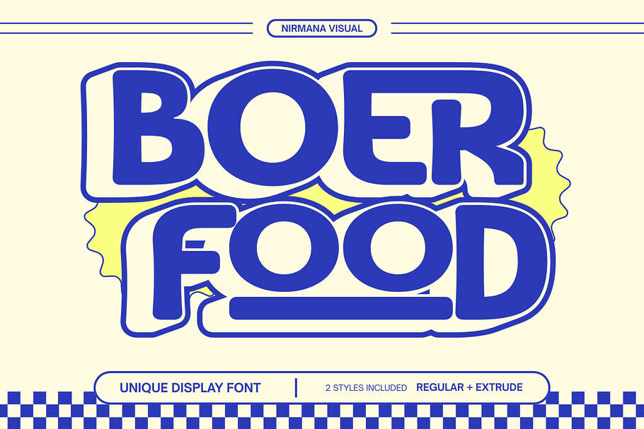 Boer Food Font