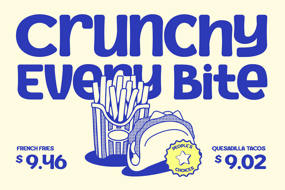 Boer Food Font