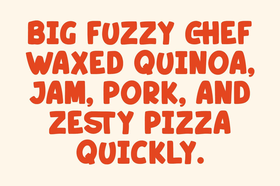 Chubsy Snack Font