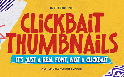 Clickba It Thumbnails Font