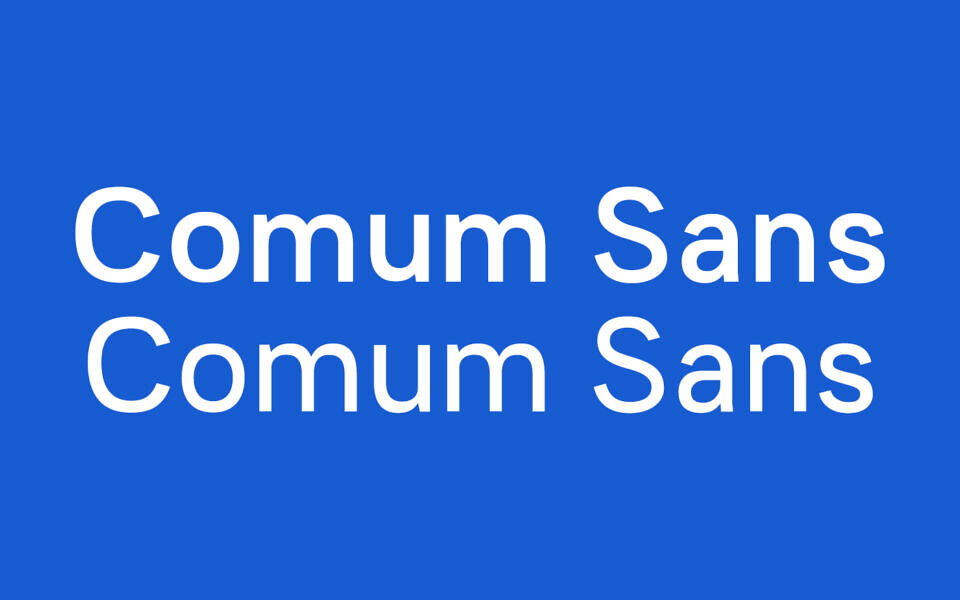 Comum Sans Font