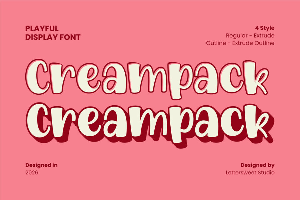 Creampack Font