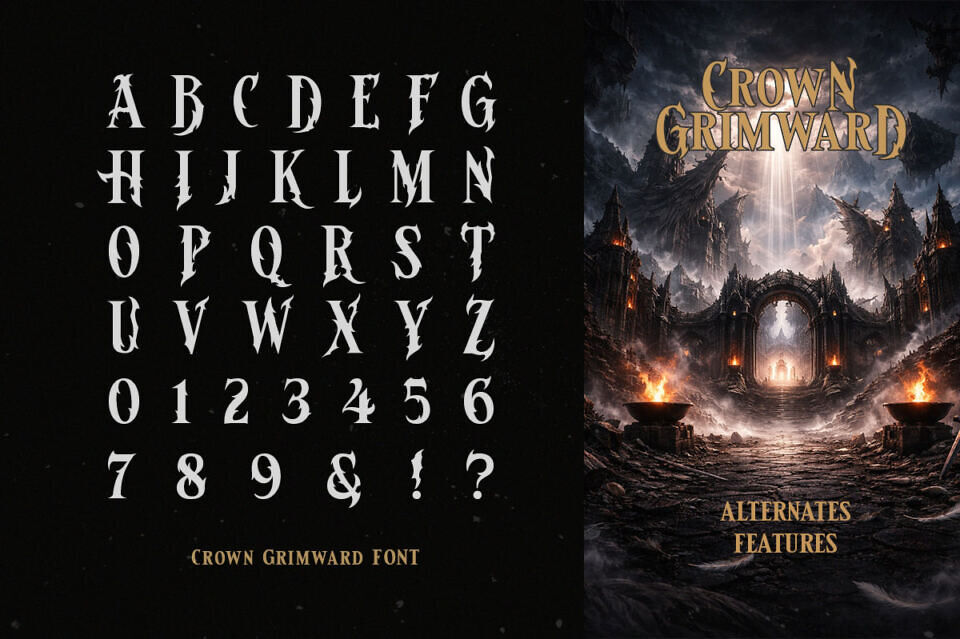 Crown Grimward Font