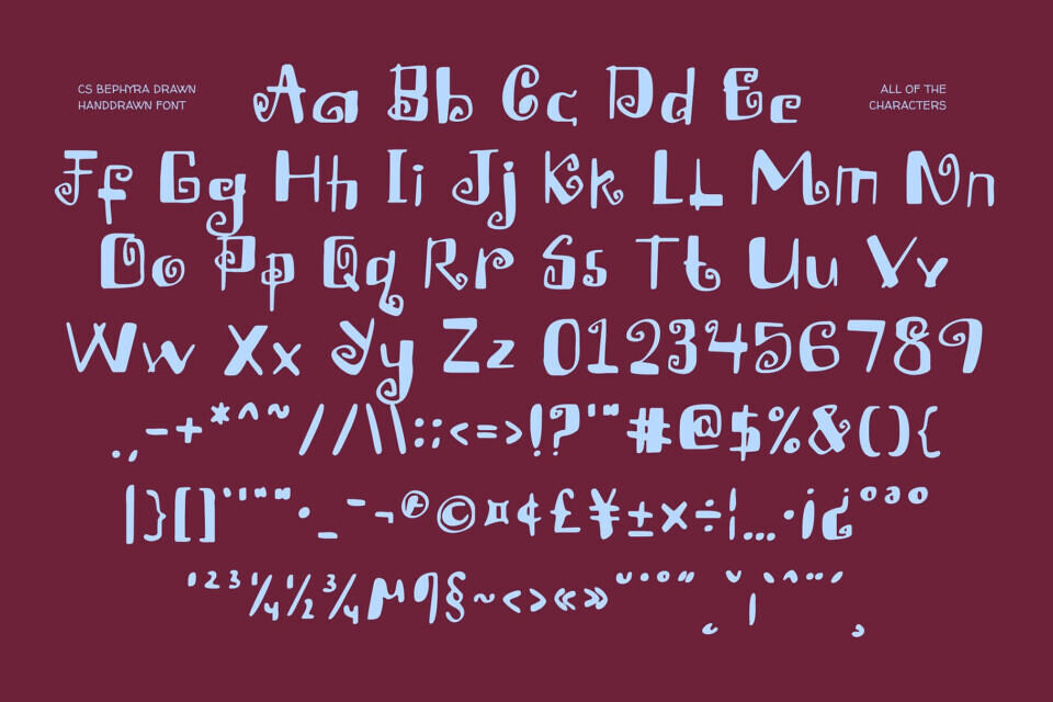 CS Bephyra Drawn Font