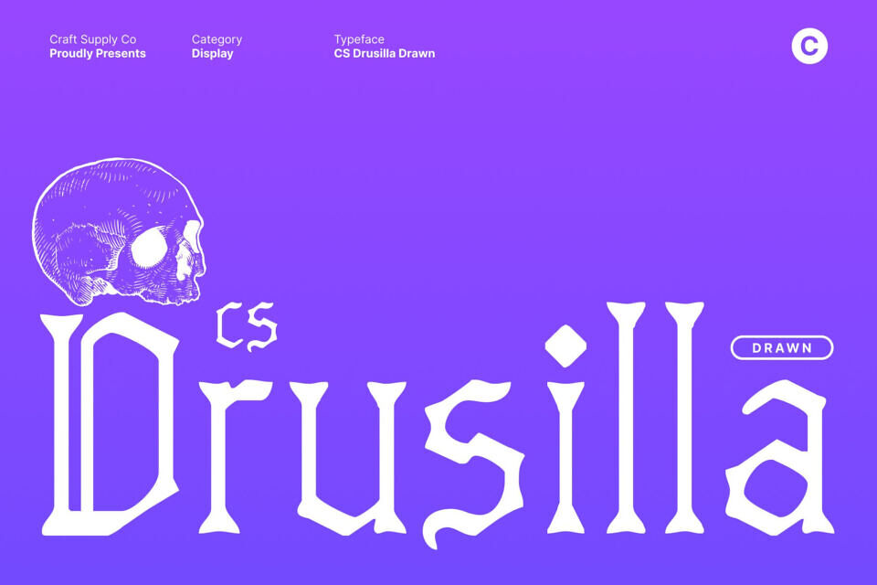 CS Drusilla Drawn Font