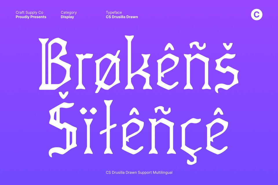 CS Drusilla Drawn Font