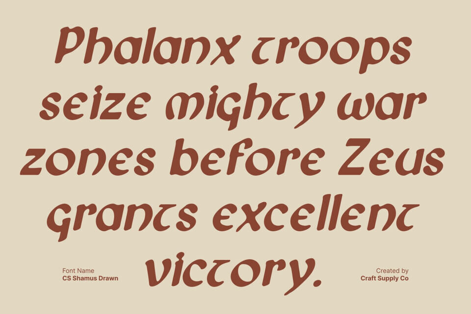 CS Shamus Drawn Font