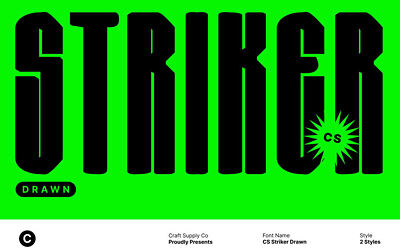 Cs Striker Drawn Font