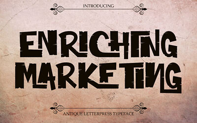 Enriching Marketing Font