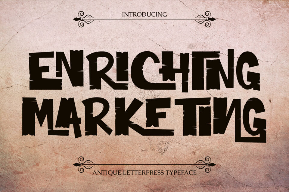Enriching Marketing Font